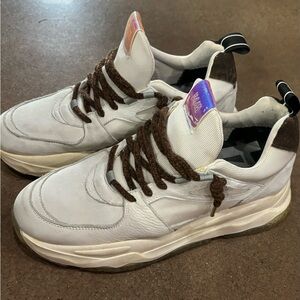 P448 Suede Colorblock Pattern